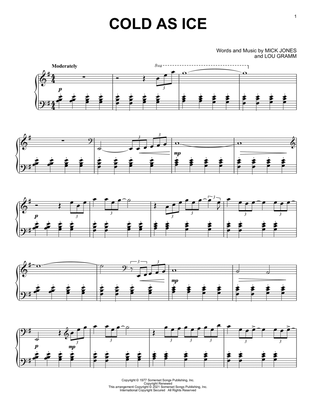 Cold As Ice [Classical version] (arr. David Pearl)