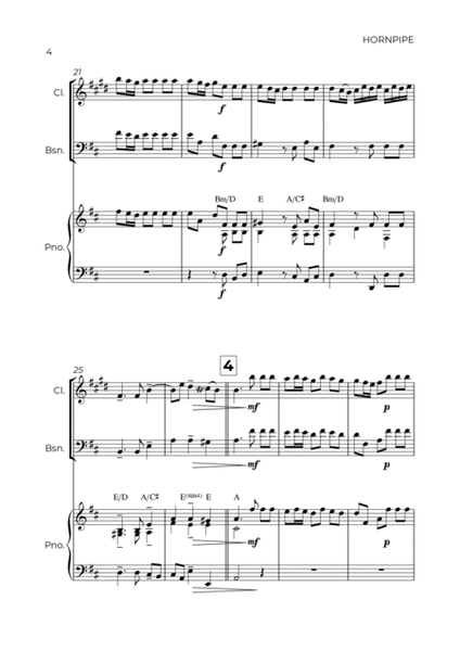 HORNPIPE - HANDEL - WIND PIANO TRIO (CLARINET, BASSOON & PIANO) image number null