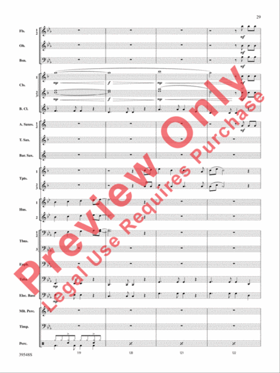 The Beatles Remembered Concert Band scores gallery preview page 30