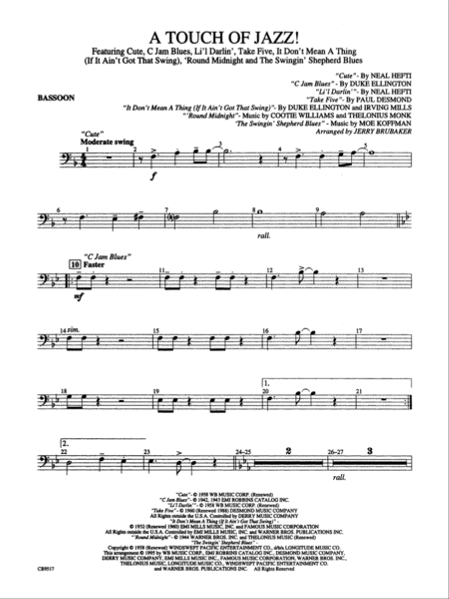 Jazz bassoon hotsell