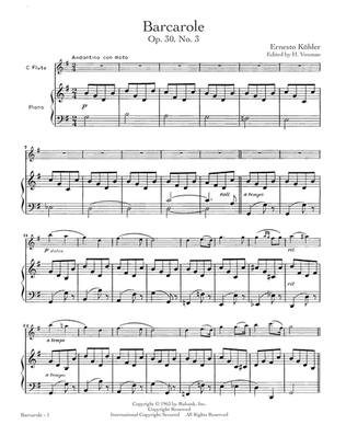 Barcarole, Op. 30, No. 3