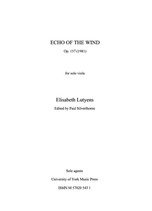 Book cover for Echo Of The Wind Op.157