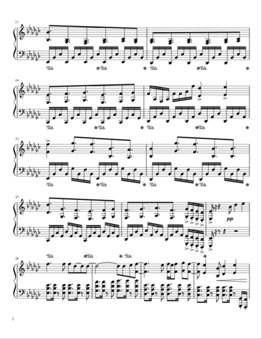 In The End Piano Solo scores gallery preview page 2