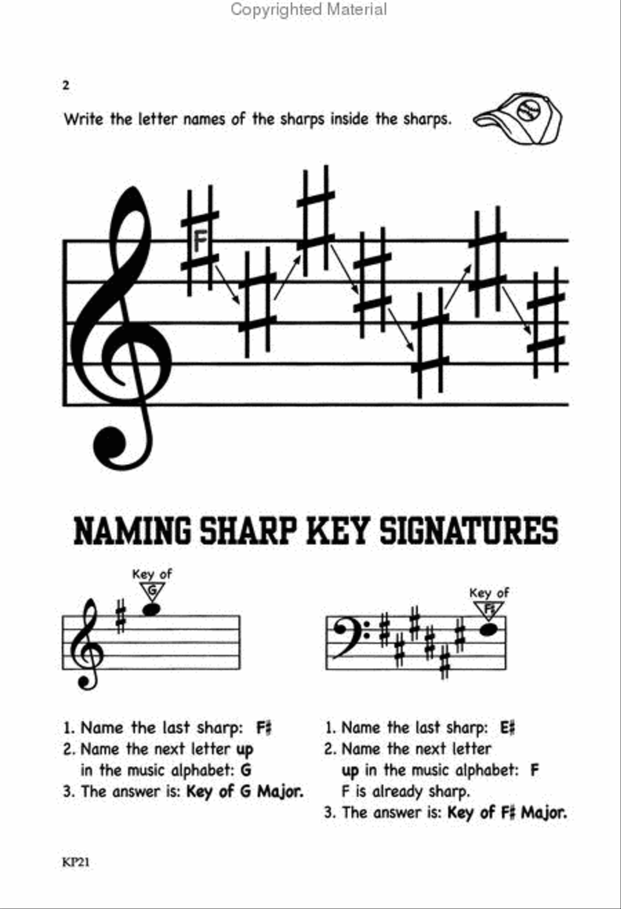 Bastien Theory Boosters: Major Key Signatures Piano Method scores gallery preview page 2