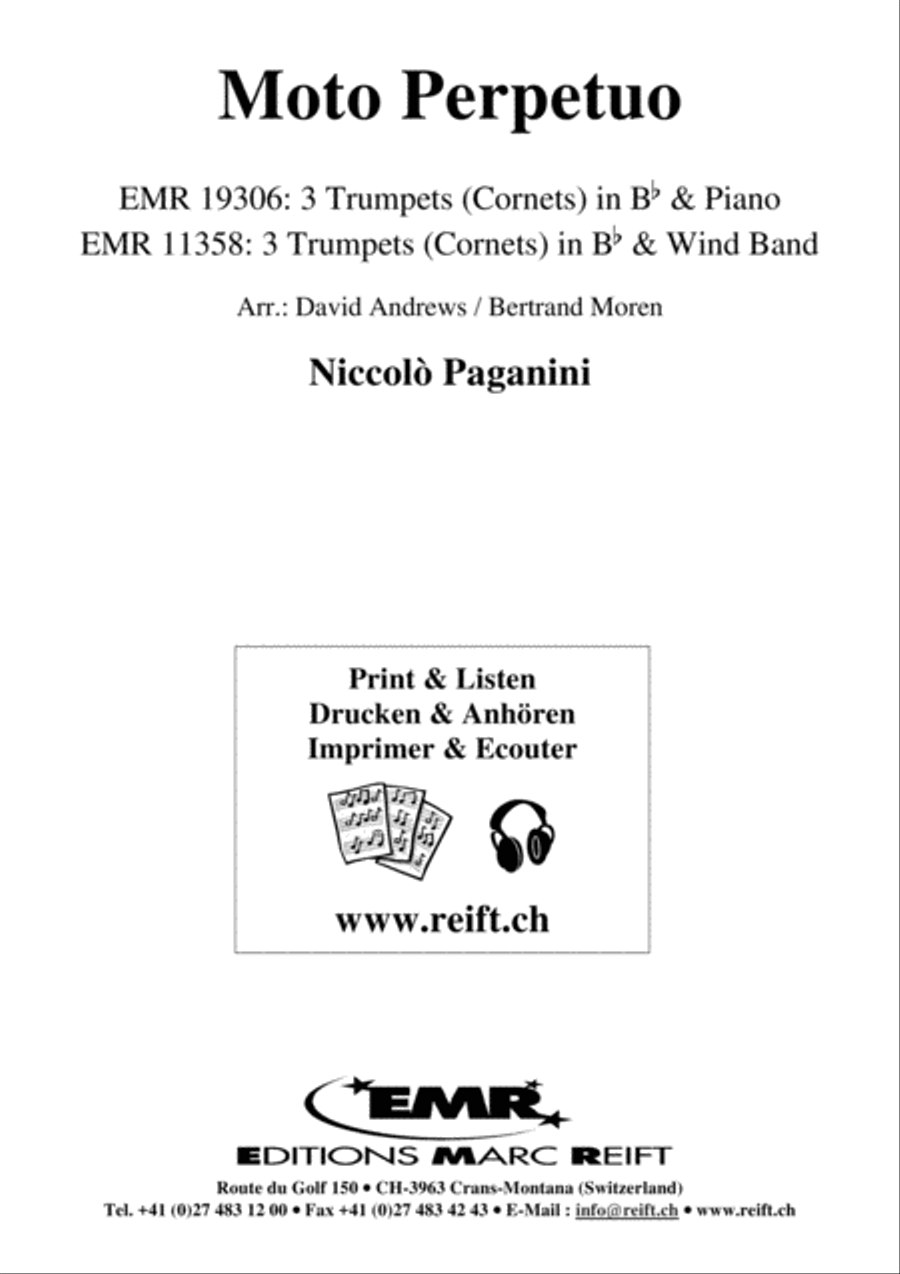 Moto Perpetuo Trumpet Trio scores gallery preview page 2