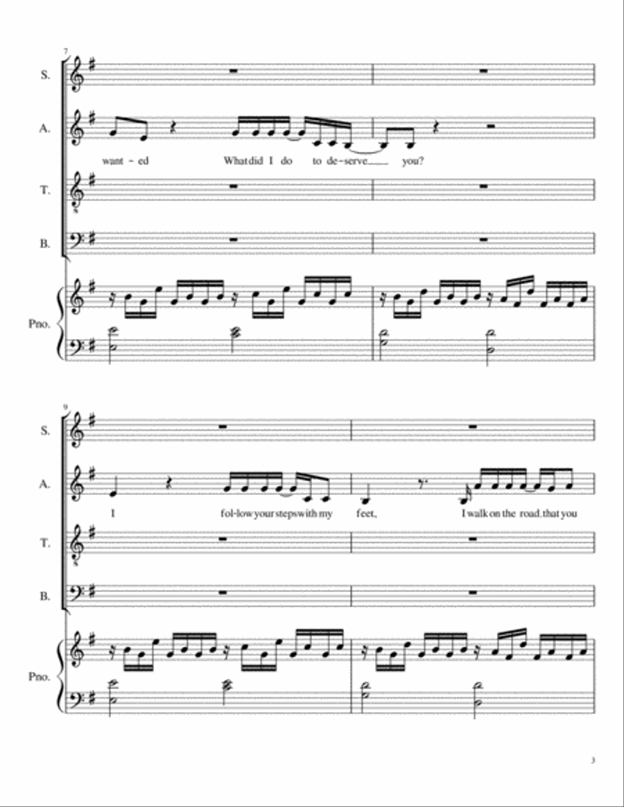 In Case You Don't Live Forever 4-Part scores gallery preview page 3