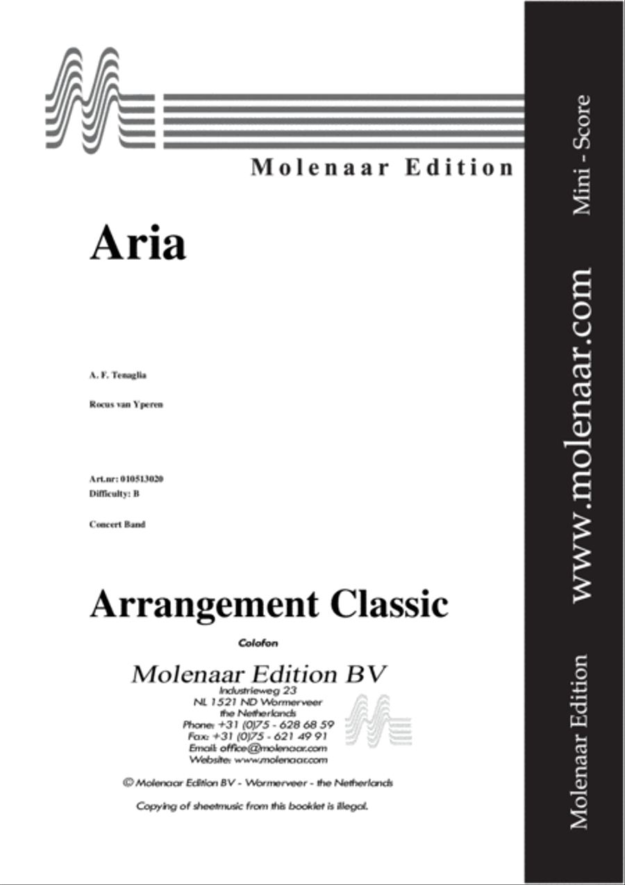 Aria Aria Concert Band scores gallery preview page 2