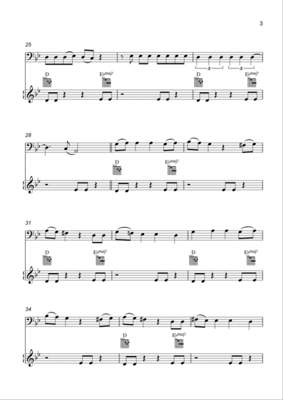 Unholy Piano scores gallery preview page 3