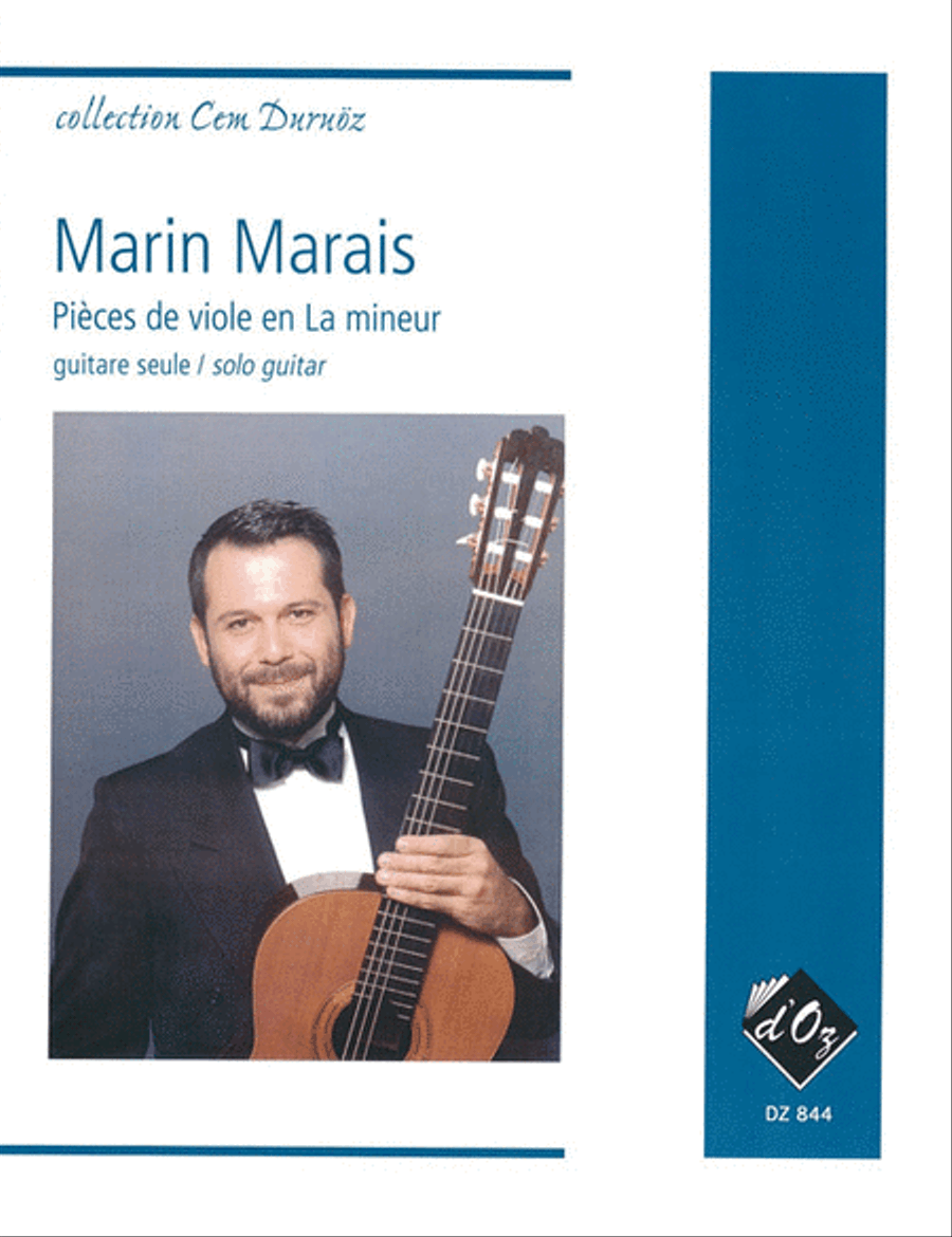 Pièces de viole en La mineur Classical Guitar scores gallery preview page 1