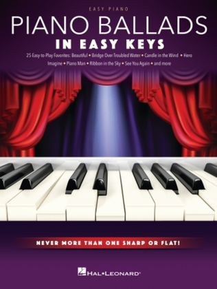 Book cover for Piano Ballads – In Easy Keys