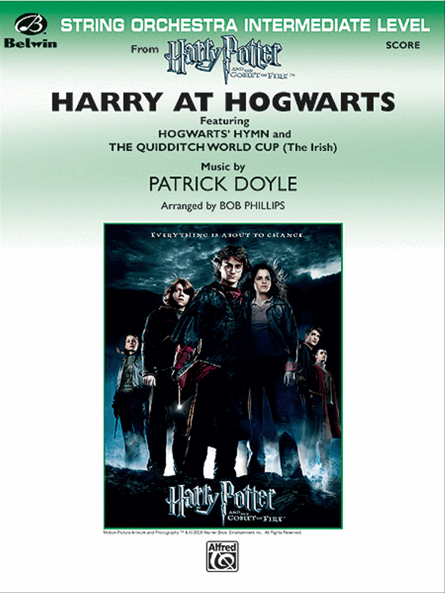 Harry at Hogwarts, Themes from Harry Potter and the Goblet of Fire String Orchestra scores gallery preview page 1