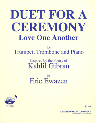 Book cover for Duet for a Ceremony (Love One Another)