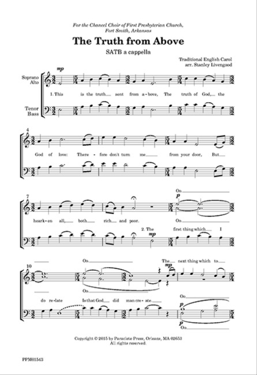 The Truth from Above 4-Part scores gallery preview page 1