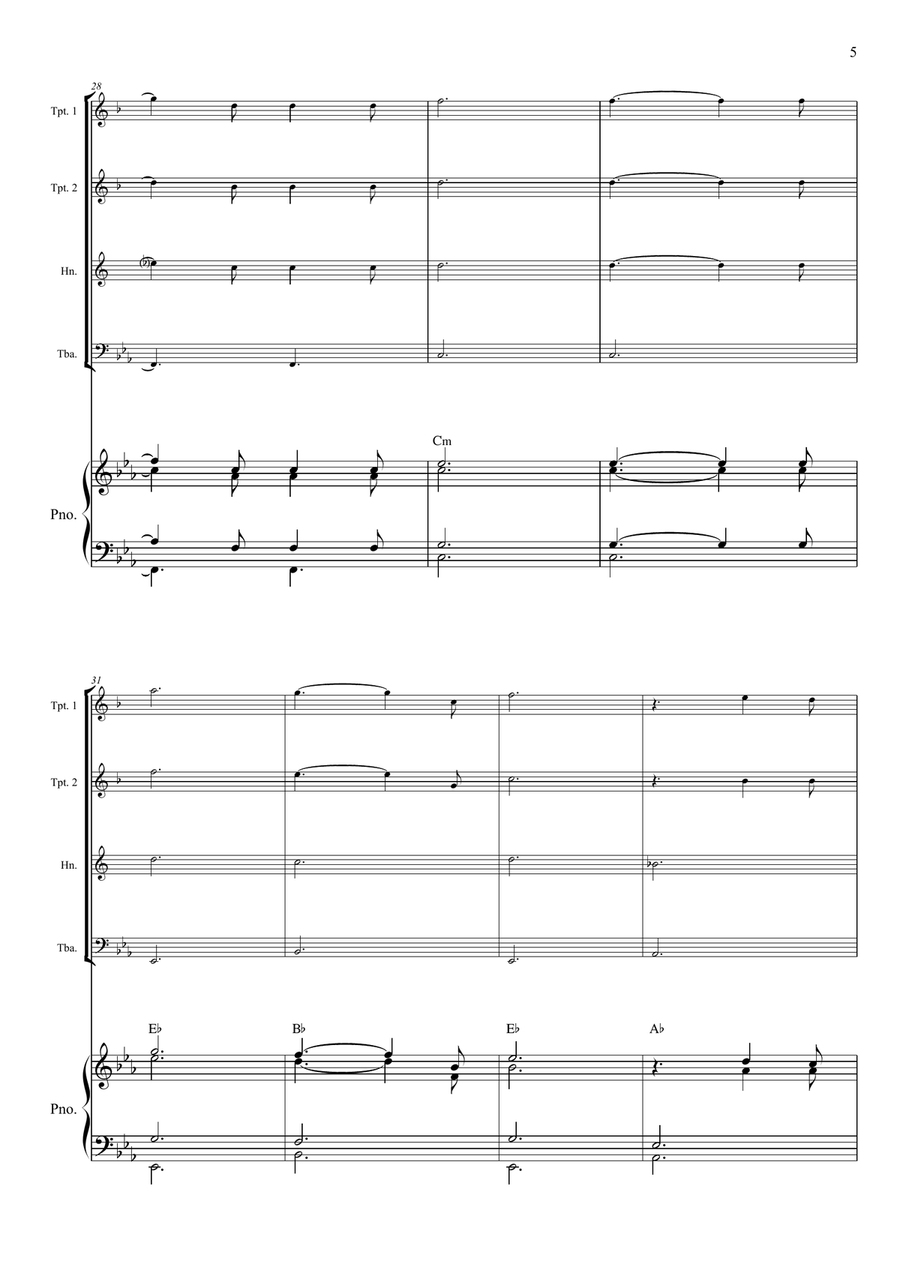 O Holy Night O Holy Night Brass Quartet scores gallery preview page 5