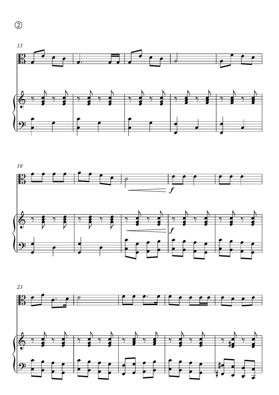 Jingle Bells Viola scores gallery preview page 2