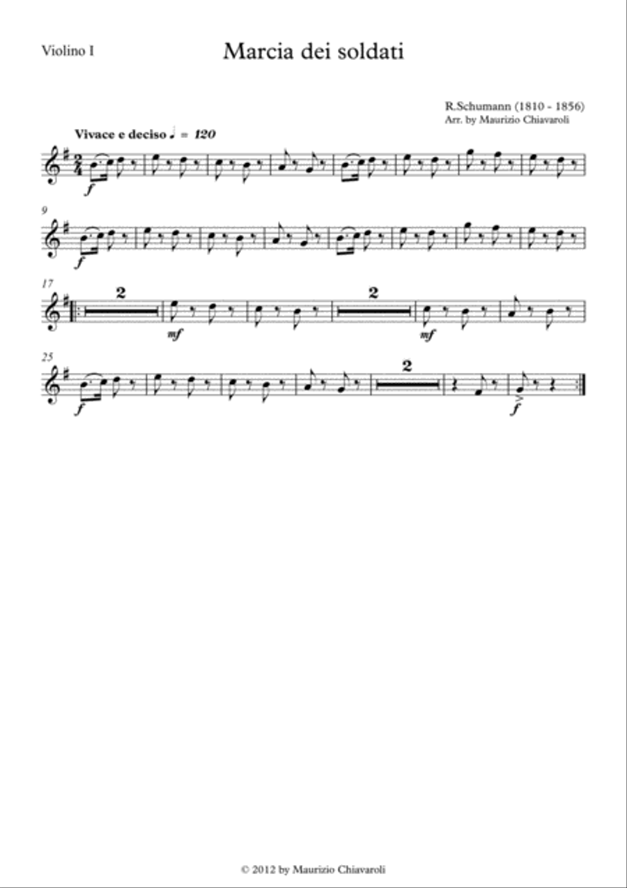 Marcia dei soldati String Orchestra scores gallery preview page 4