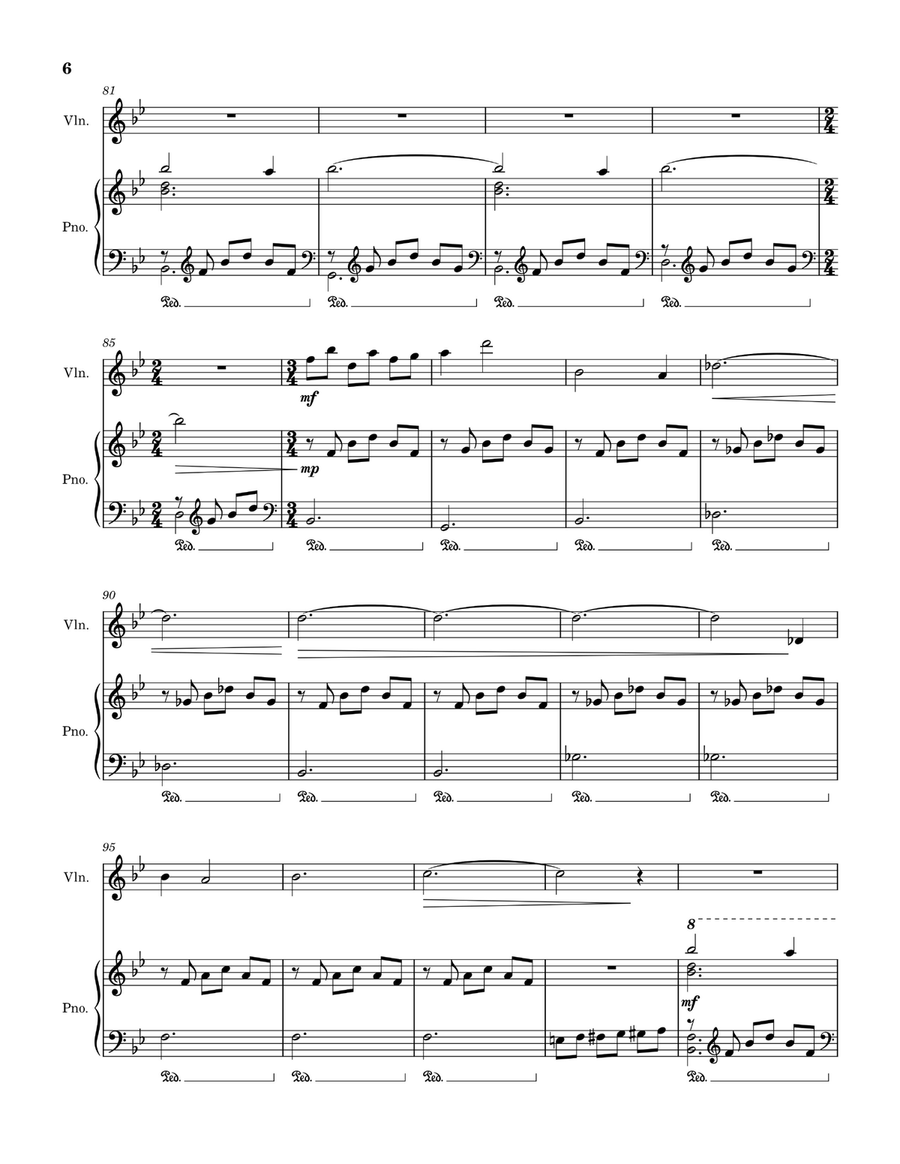 Umbrella Academy - Main Title Theme Violin Solo scores gallery preview page 6