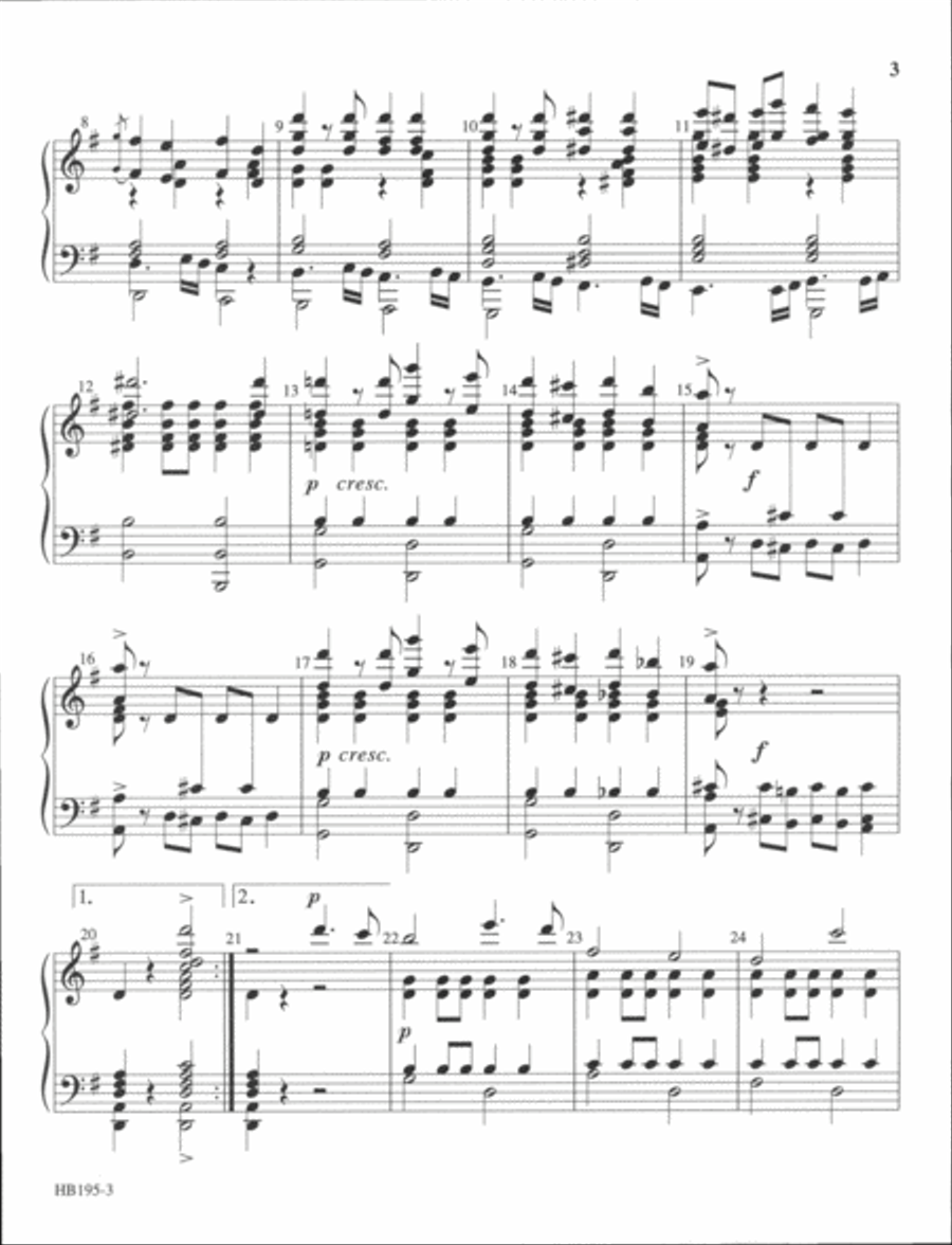 The Stars and Stripes Forever Handbell Choir scores gallery preview page 3