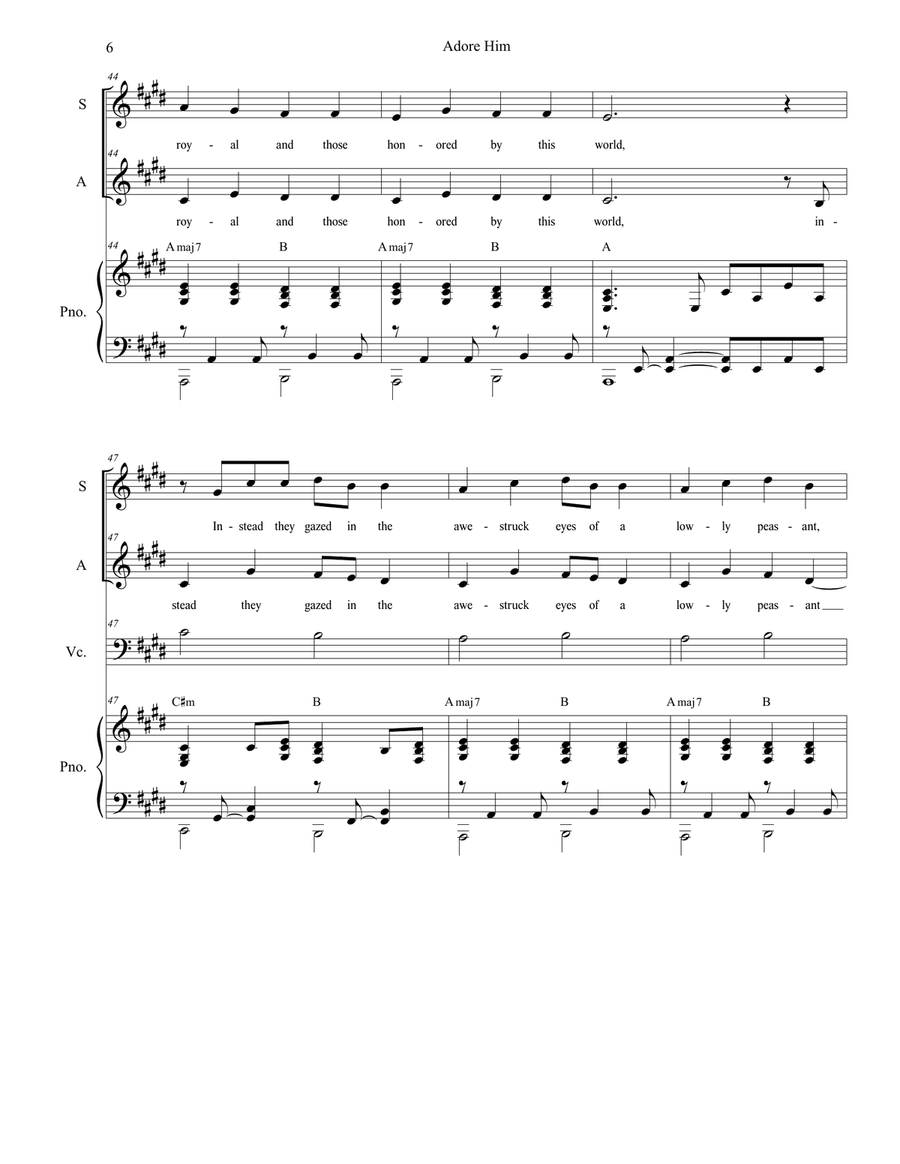 Adore Him SA scores gallery preview page 6