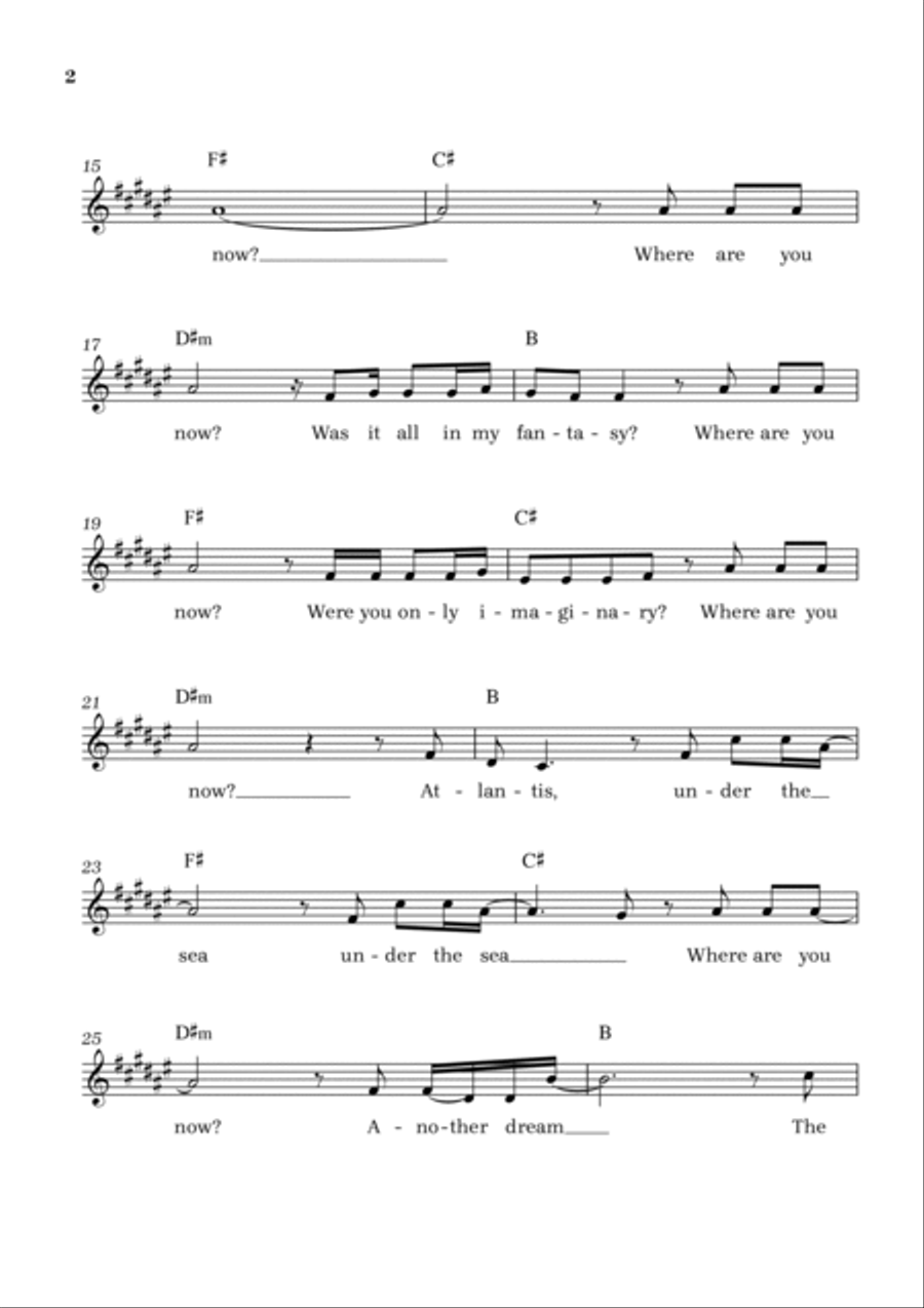 Faded Faded Flute Solo scores gallery preview page 2