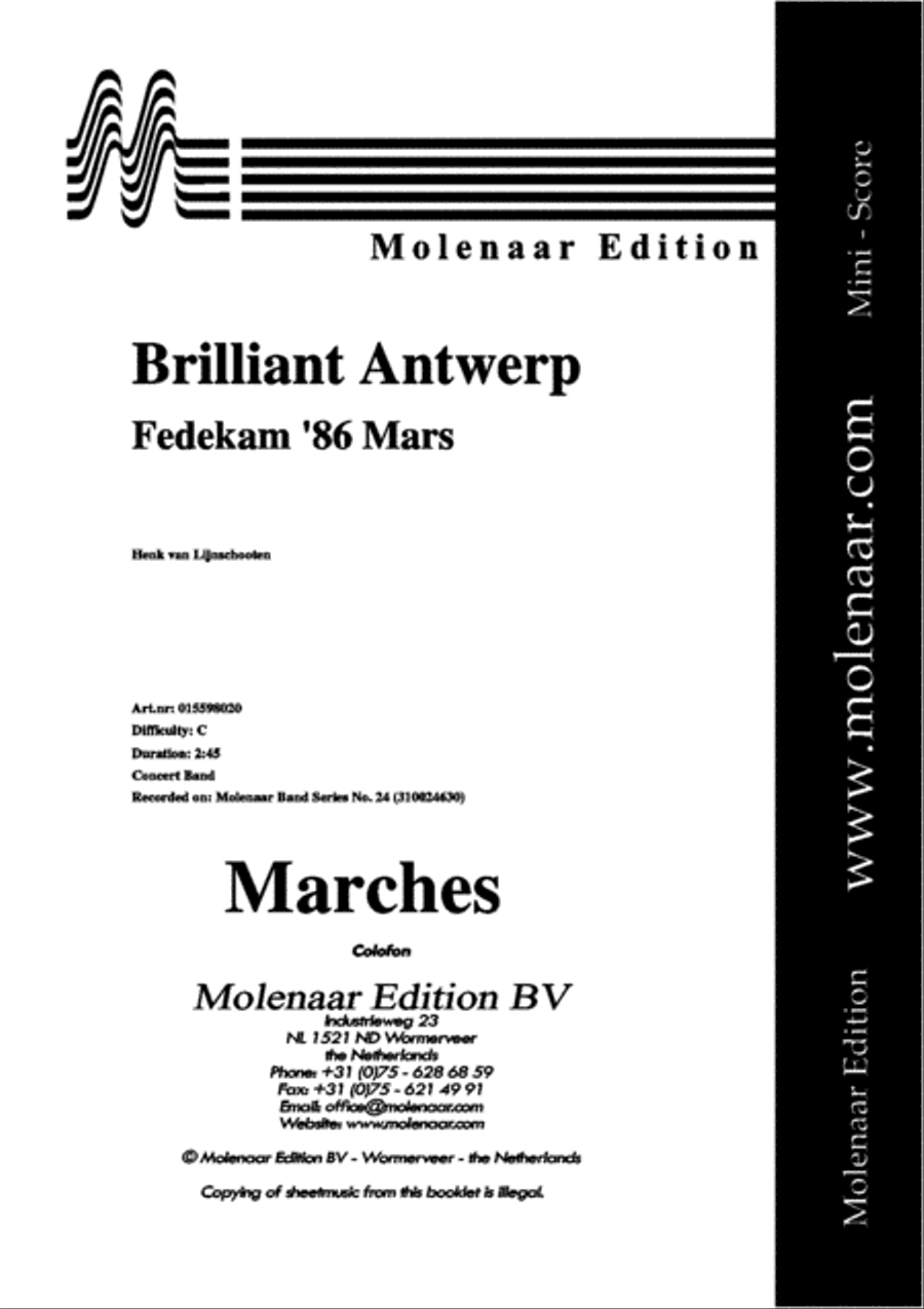 Brilliant Antwerp Concert Band scores gallery preview page 2