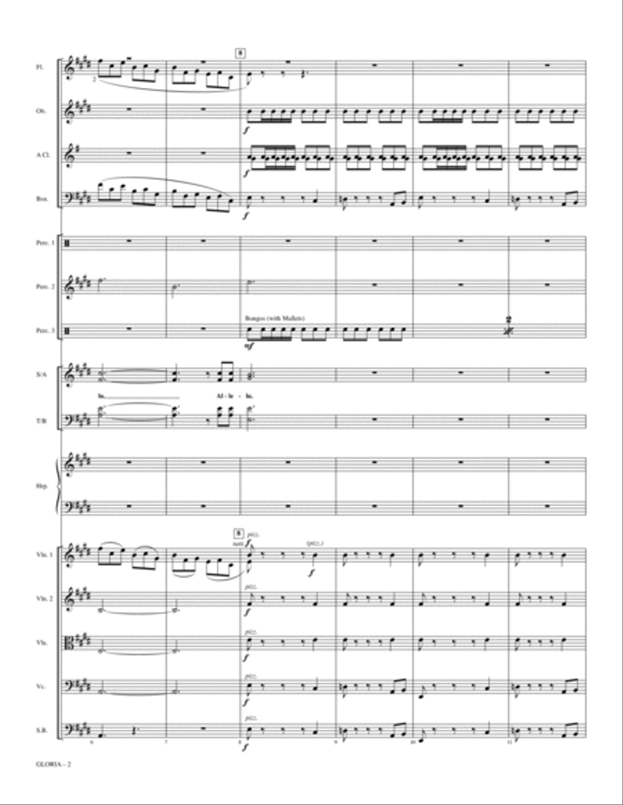 Gloria (from Petite Mass) - Full Score Choir scores gallery preview page 2