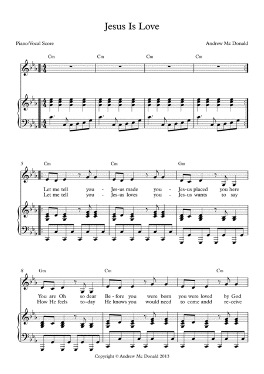 Jesus Is Love Jesus Is Love Voice scores gallery preview page 2