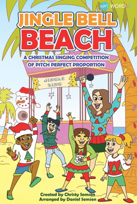 Book cover for Jingle Bell Beach - Backdrop (3-Panel)