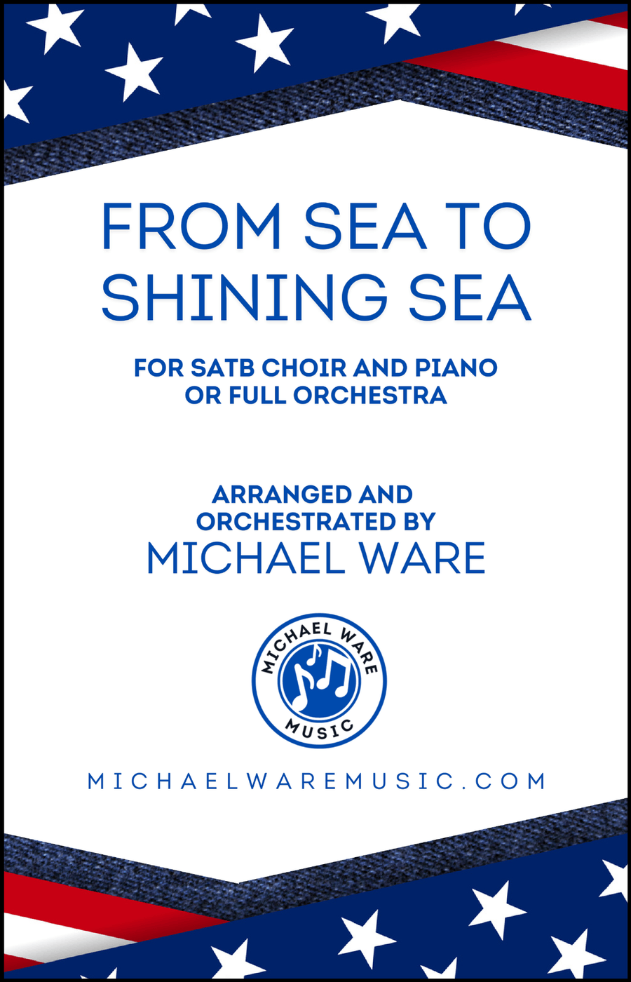 From Sea to Shining Sea (SATB) 4-Part scores gallery preview page 1