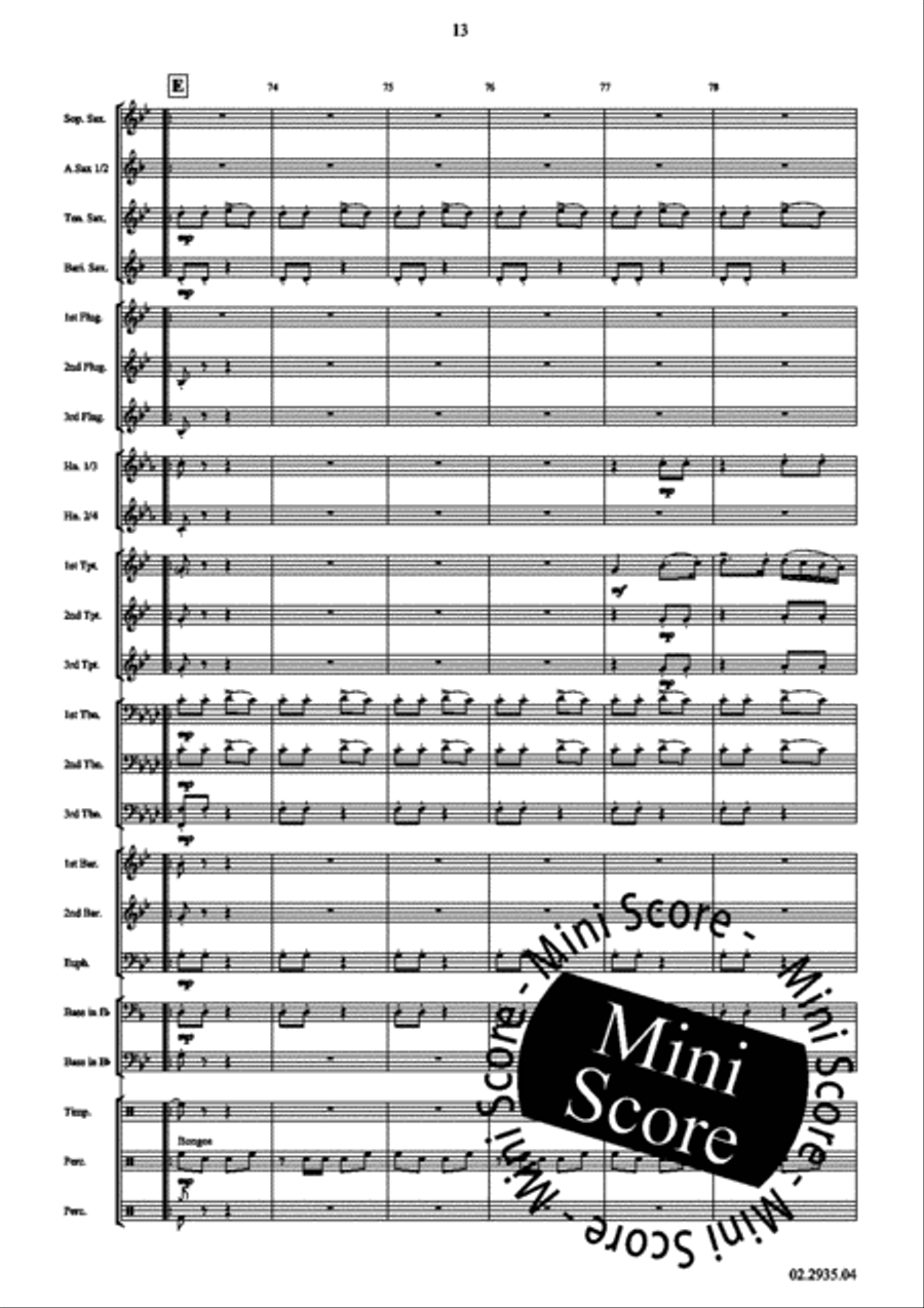 Rocky Mountains Fanfare Band scores gallery preview page 17