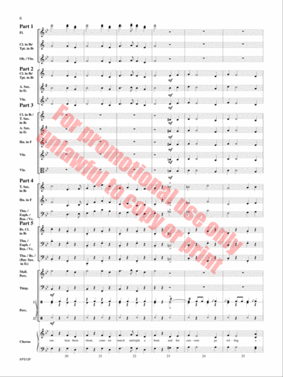 Armed Forces The Pride of America! Concert Band scores gallery preview page 7