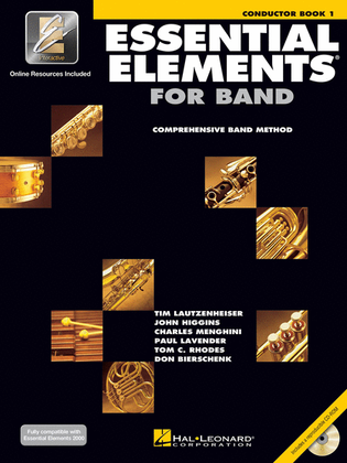 Book cover for Essential Elements for Band – Conductor Book 1 with EEi