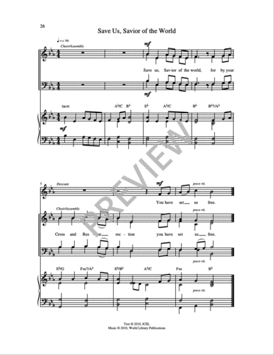 Mass of Wisdom - Choral Edition 4-Part scores gallery preview page 6