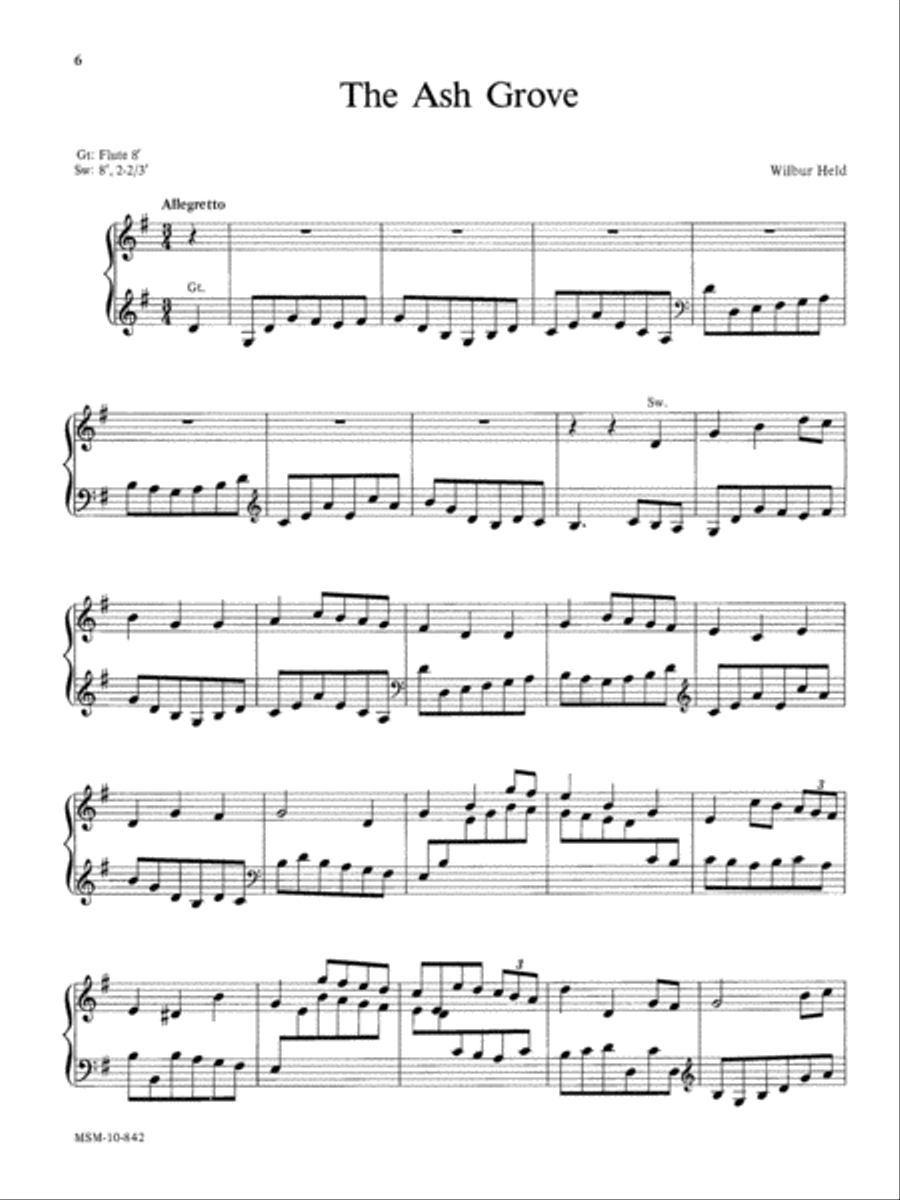 Those Wonderful Welsh, Set 2 Organ scores gallery preview page 4