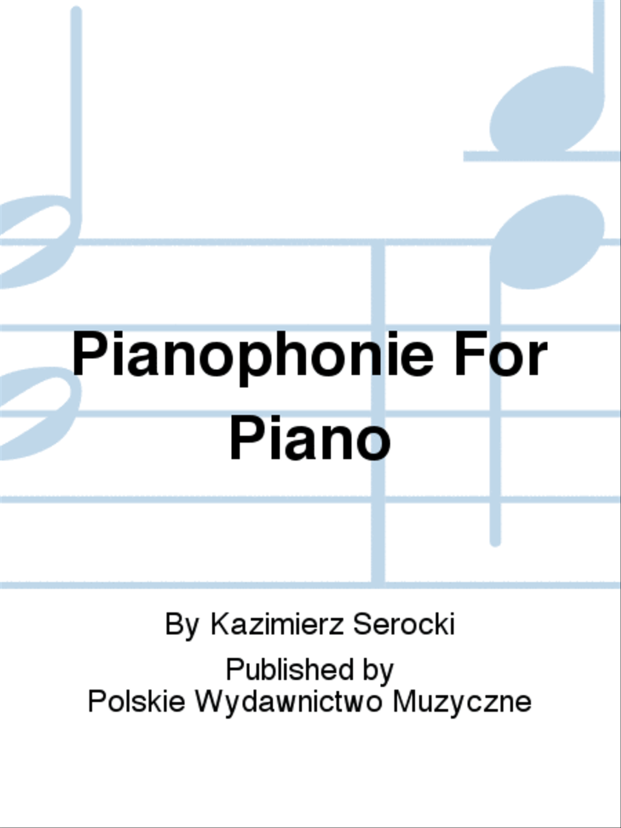 Pianophonie For Piano Piano Solo scores gallery preview page 1