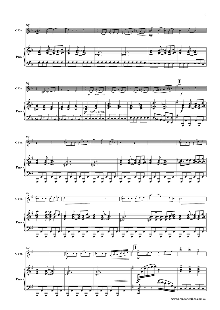 Scherzo Trumpet Solo scores gallery preview page 5