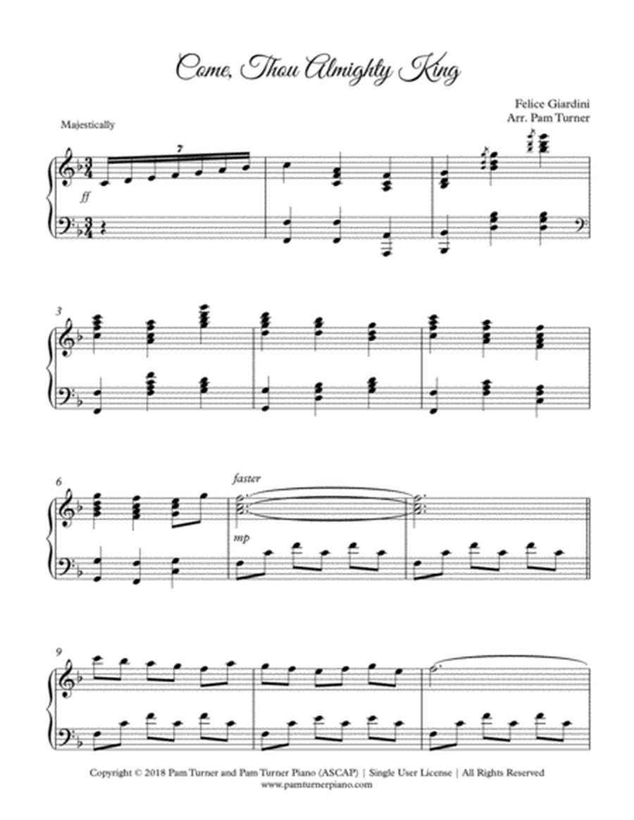 Come, Thou Almighty King (Advanced Piano Solo) image number null