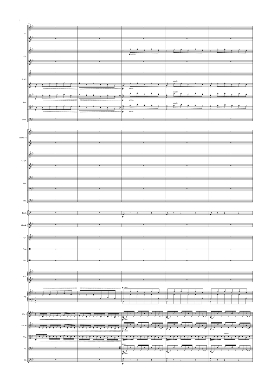 Asturias (Leyenda) - I. Albeñiz - For Full Orchestra (Full Score and Parts) Chamber Orchestra scores gallery preview page 6