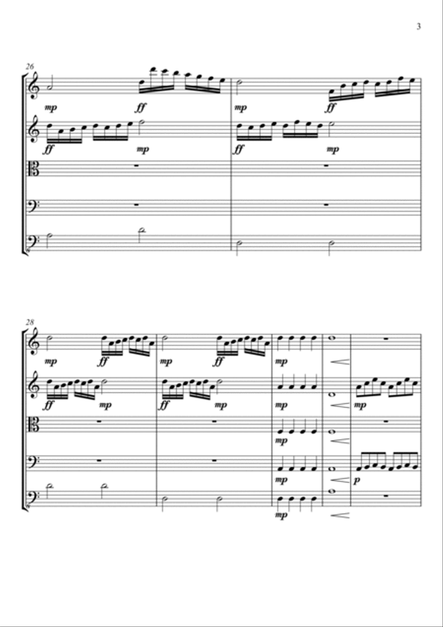 Quinteto de Cordas No.1 Quinteto de Cordas No.1 String Quartet scores gallery preview page 3