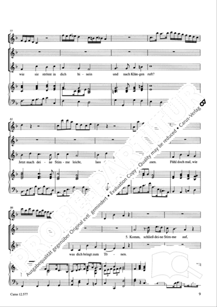 Komm in unsern Kinderchor 2-Part scores gallery preview page 10