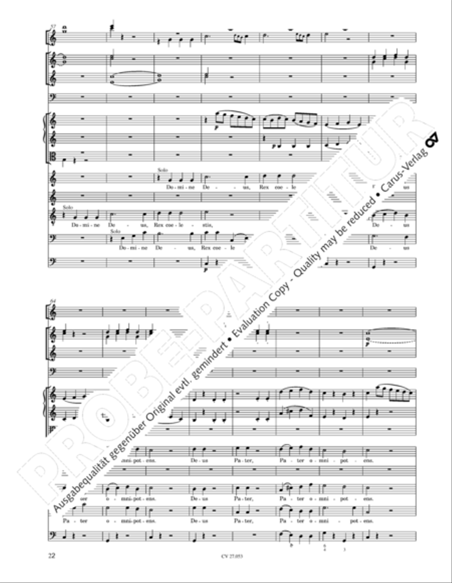 Creation Mass in A-major after Joseph Haydn (Schopfungsmesse in A nach Joseph Haydn) 4-Part scores gallery preview page 23