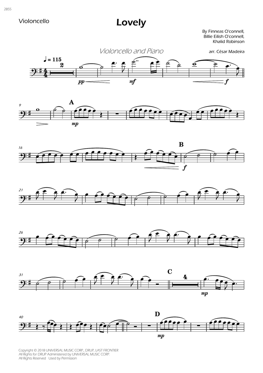 Lovely Piano scores gallery preview page 1