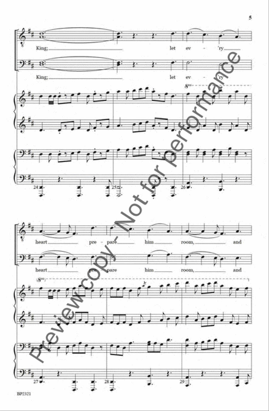 Joy to the World TTBB image number null