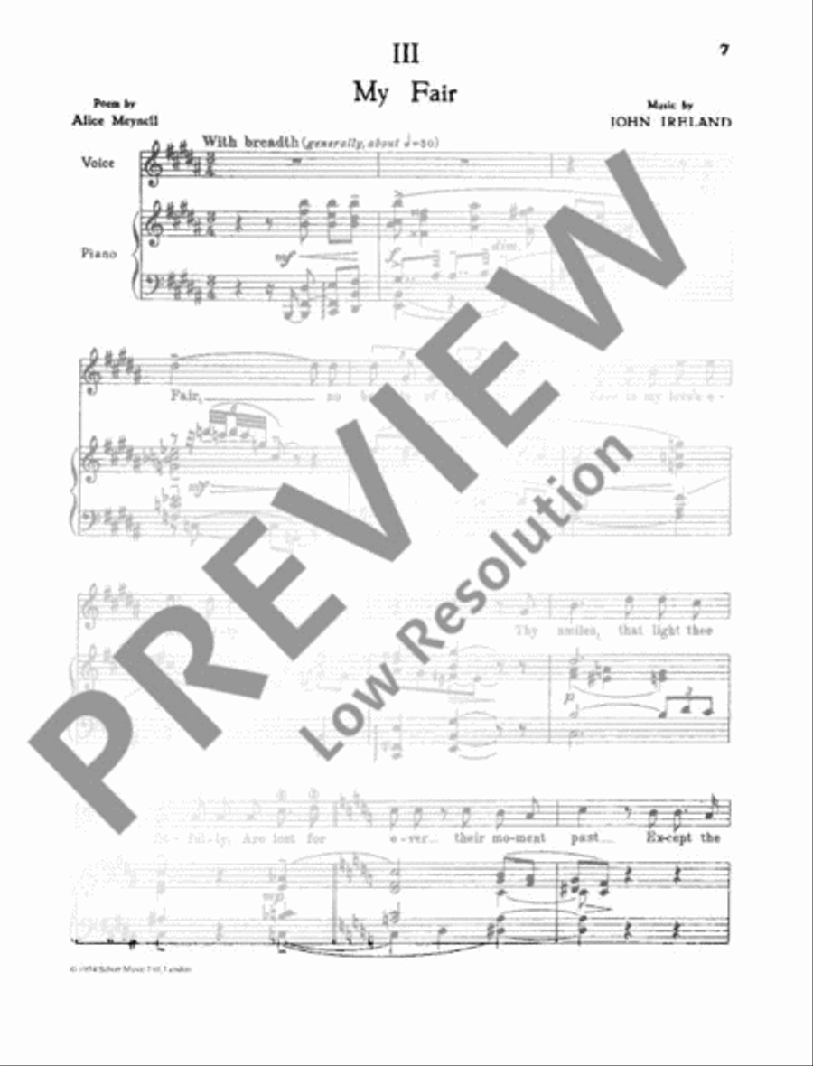 Songs Sacred and profane High Voice scores gallery preview page 10