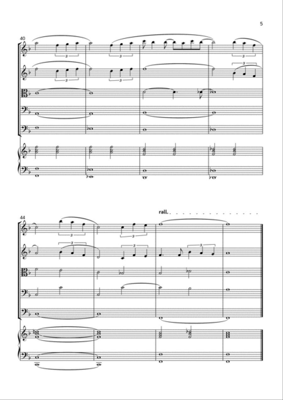 Part Of Your World (reprise) String Quintet scores gallery preview page 5
