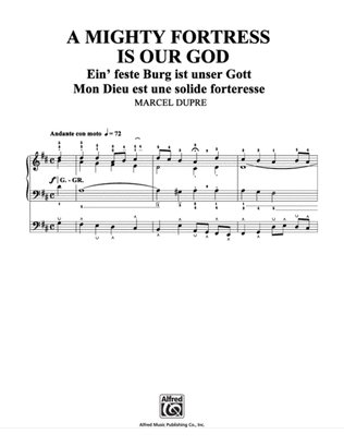 Book cover for A Mighty Fortress is Our God, (from "Seventy-Nine Chorales", Op. 28, No. 22)