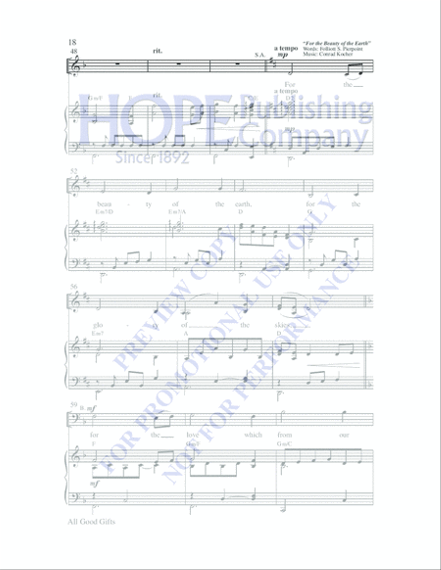 Simple Settings for SAB Choirs, Vol. 1 3-Part scores gallery preview page 20