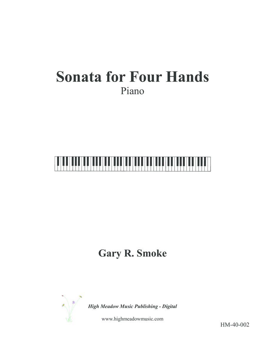 Sonata for Four Hands Piano scores gallery preview page 1