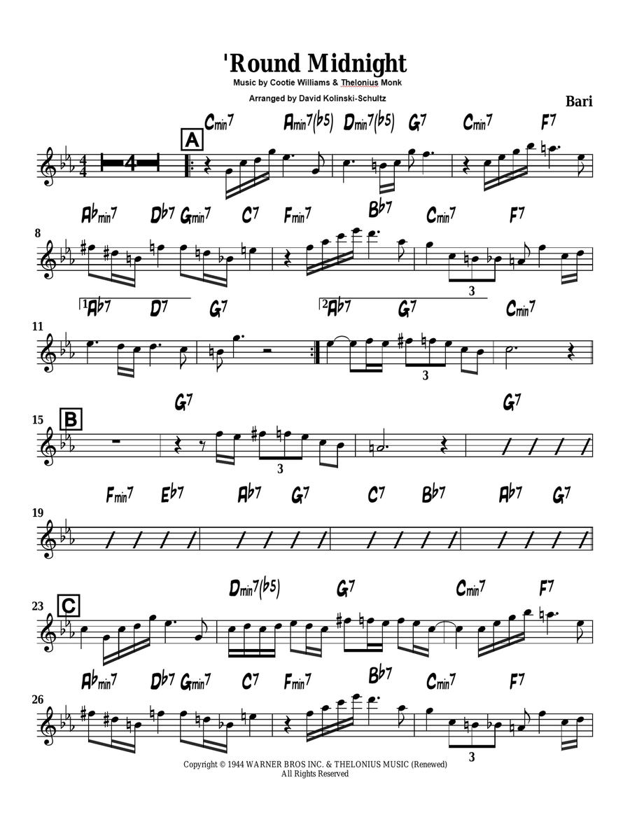 Round Midnight Round Midnight Jazz Ensemble scores gallery preview page 2
