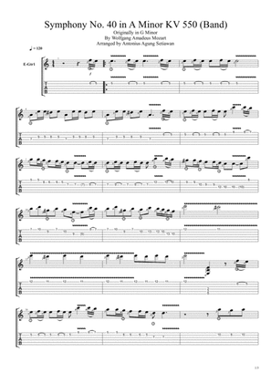 Symphony No. 40 in A Minor KV 550 (Quartet Band)